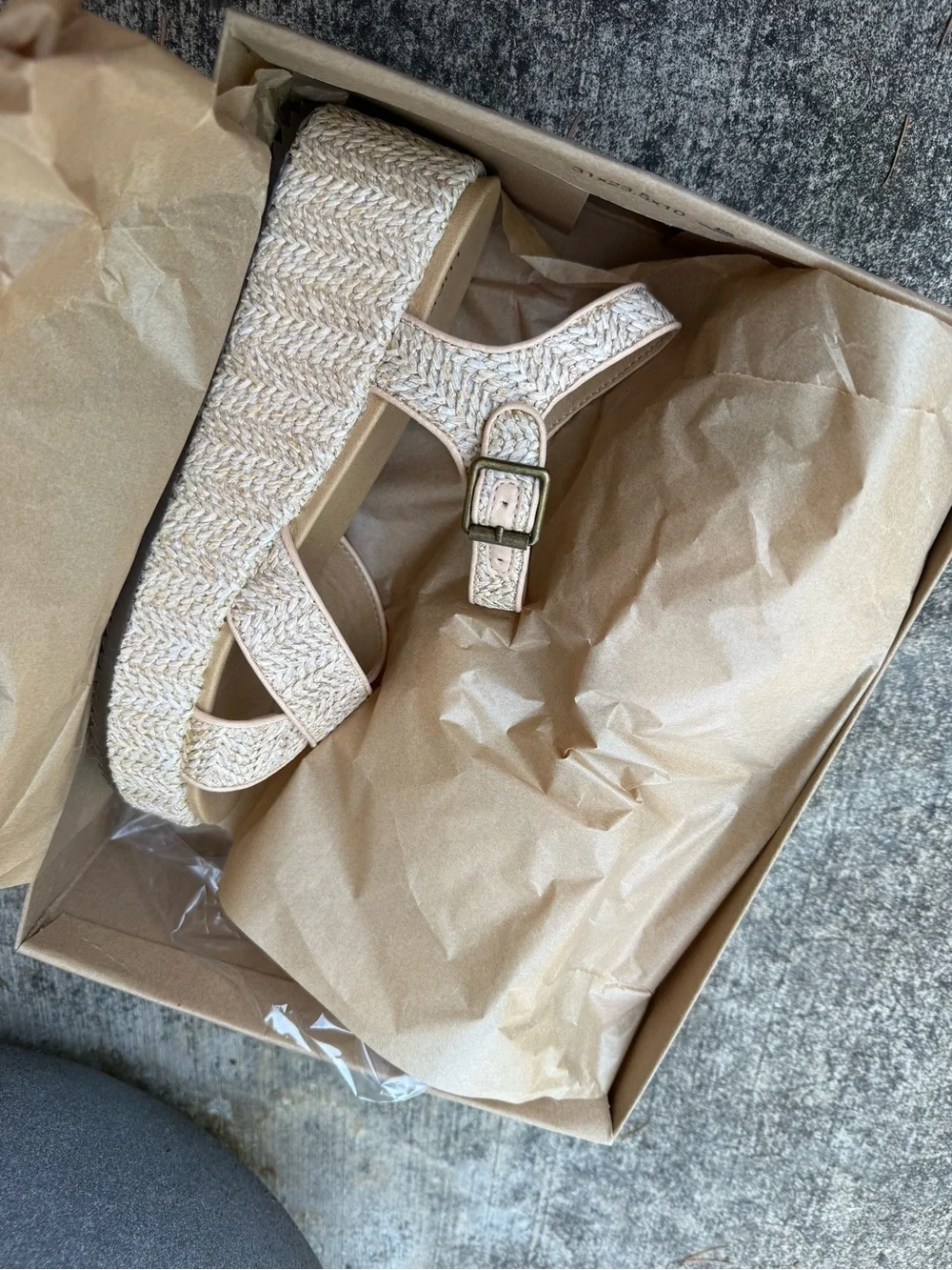 Lucky Brand Lunar Coastal Sandal Platform Espadrille Wedge in Natural Beige - 8